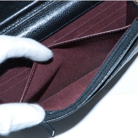 Chanel Matelasse Caviar Chain wallet, gold metal fittings - Picture 12 of 16